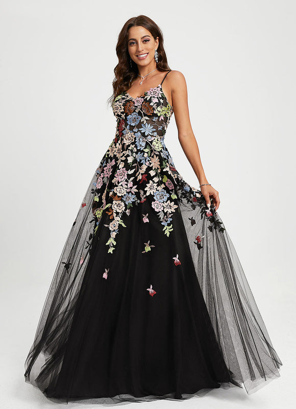 Robe Chic Fleurir Sombre