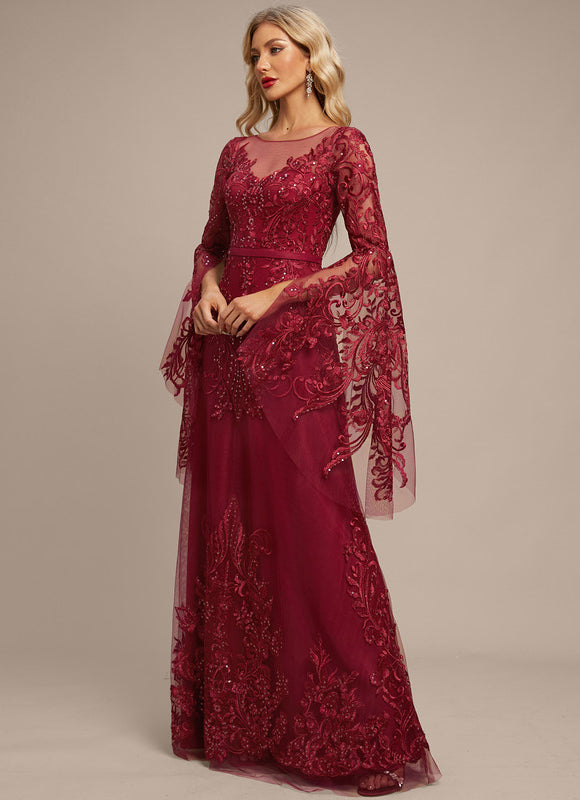 Robe Chic Écarlate Ornée - gallery 1