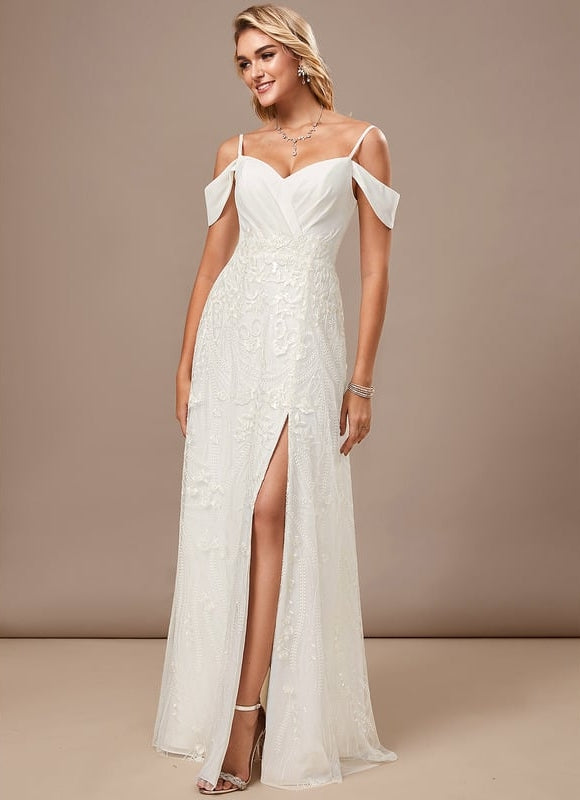 Robe De Soirée Chic Et Glamour Blanche - gallery 3