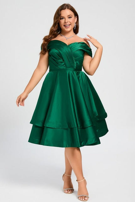 Robe Chic Satinée Trapèze - gallery 8