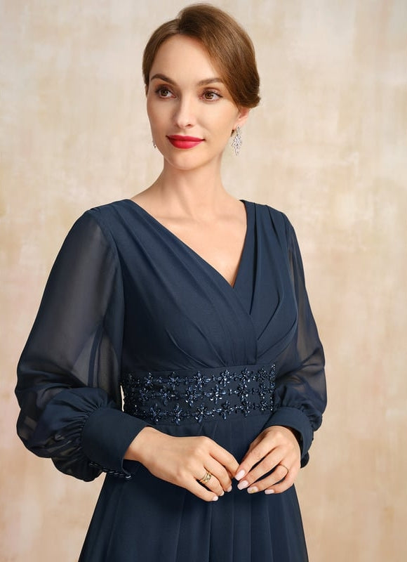 Robe Chic Éthérée Bleu - gallery 1