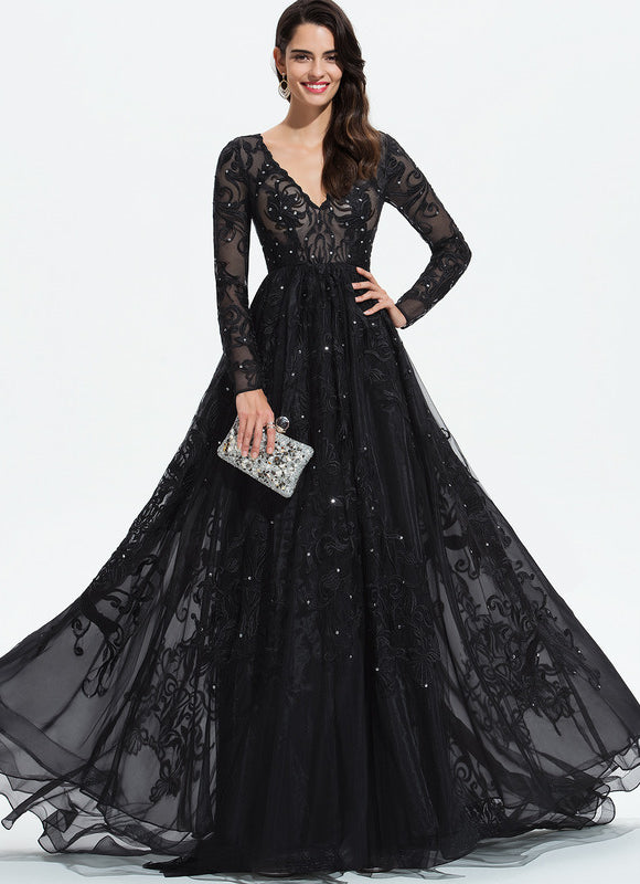 Robe Chic Noir Éblouissant