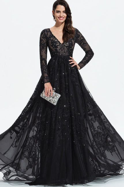 Robe Chic Noir Éblouissant