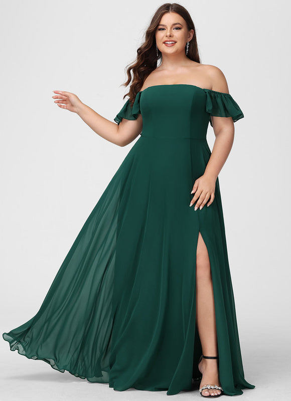 Robe Chic Mousseline Émeraude - gallery 5