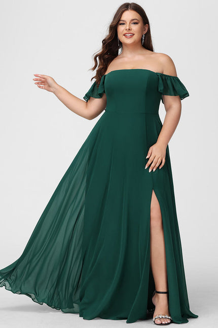 Robe Chic Mousseline Émeraude - gallery 5