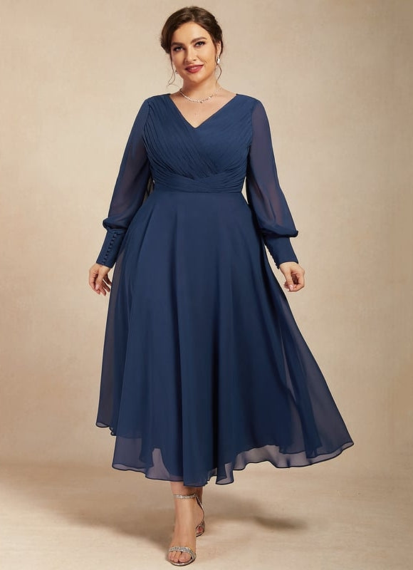 Robe Chic Chiffon Marine - gallery 7