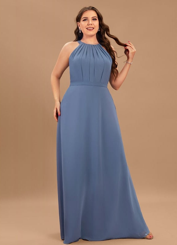 Robe Chic Mousseline Drapée - gallery 7