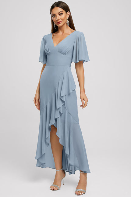 Robe Chic Asymétrique Céleste - gallery 1