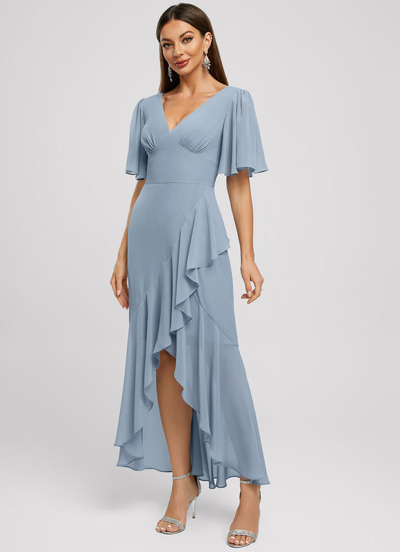 Robe Chic Asymétrique Céleste - gallery 1