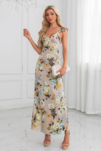 Robe Chic Fleurie Beige - gallery 6