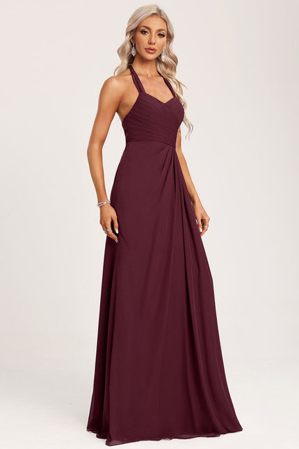Robe Chic Bleu Drapé - gallery 5