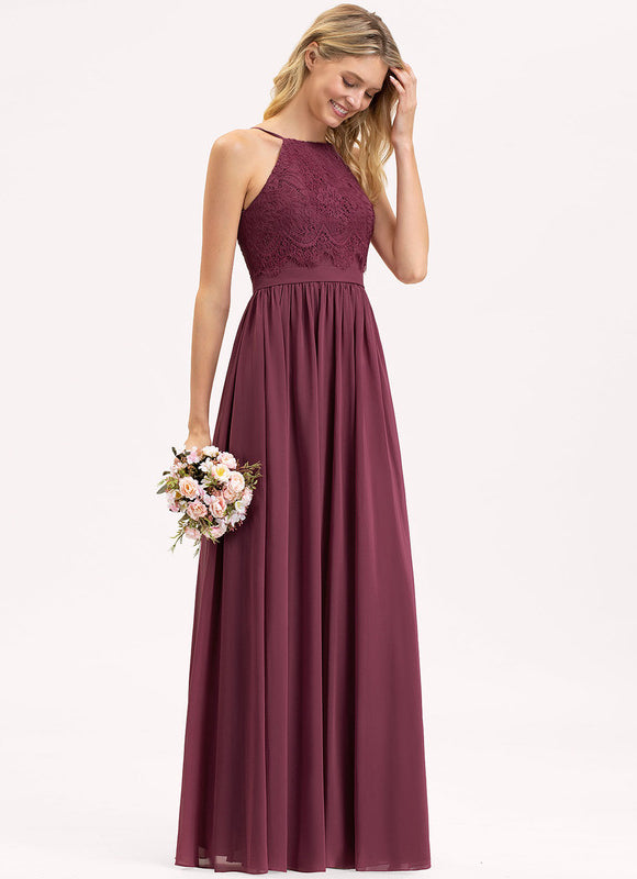 Robe Chic Mousseline Bordeaux - gallery 1