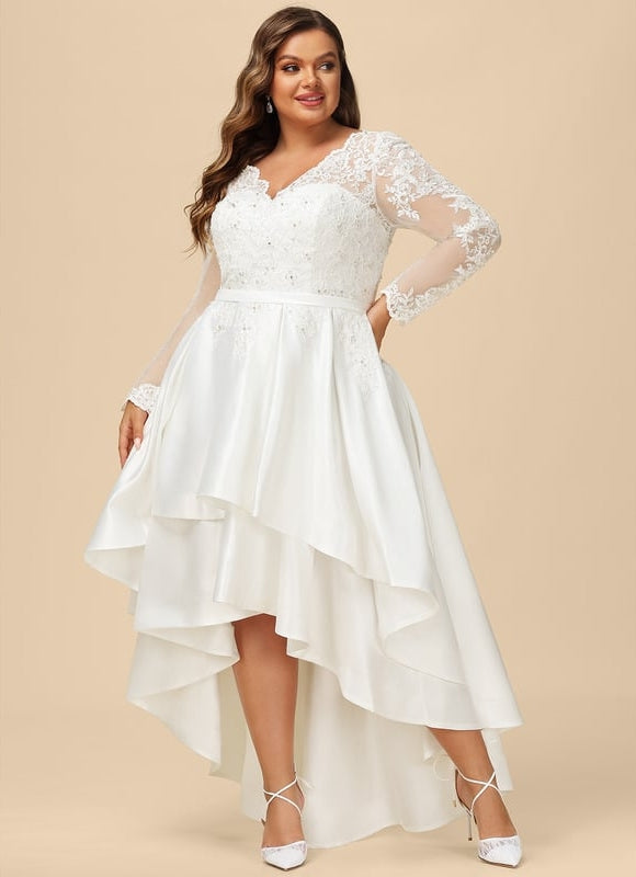 Robe Chic Élégance Satinée Asymétrique - gallery 7