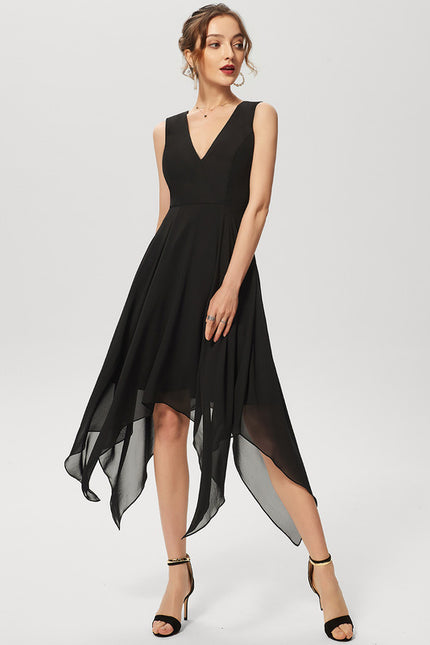 Robe Chic Asymétrique Vaporeuse - gallery 3
