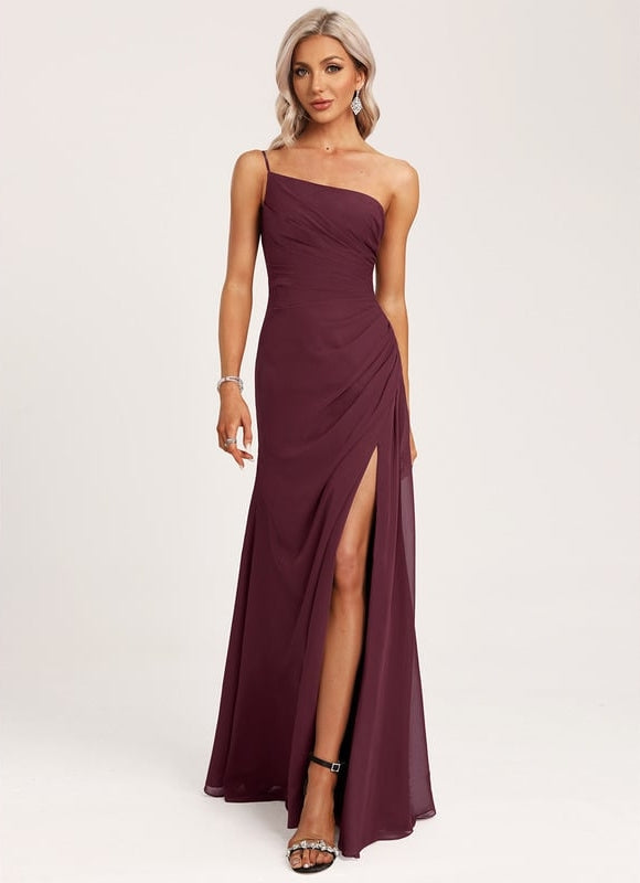 Robe Chic Asymétrique Beige