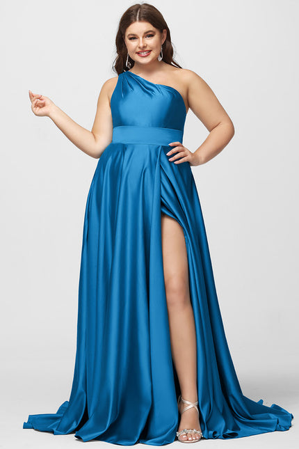 Robe Chic Satin Azur Éclatant - gallery 7