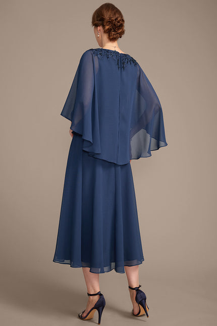 Robe Chic Aérienne Marine - gallery 6
