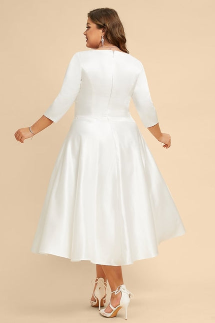 Robe Chic Élégance Satinée Midi - gallery 5