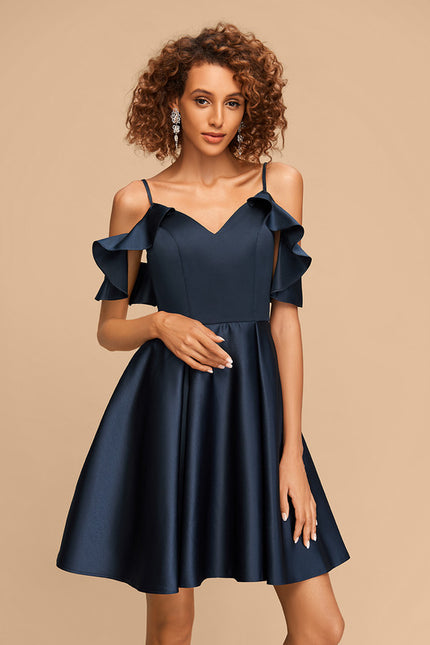 Robe Chic Satinée Flare - gallery 2