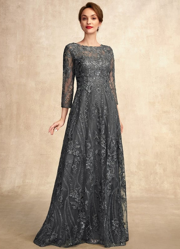 Robe Chic Dentelle Charbon
