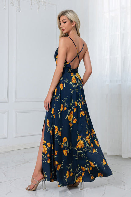 Robe Chic Longue Florale Rose - gallery 9