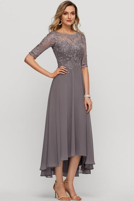 Robe Chic Grise Raffinée - gallery 3