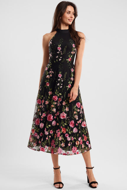 Robe Chic Cocktail Florale