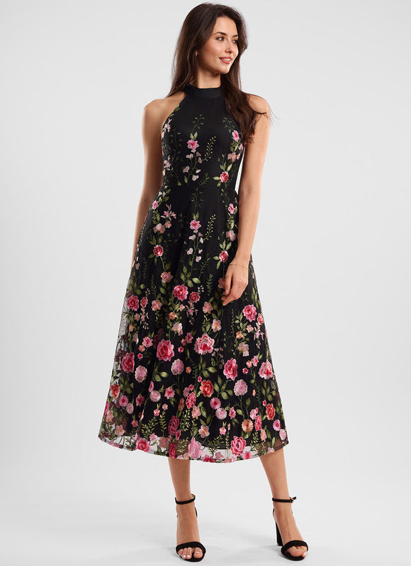 Robe Chic Cocktail Florale