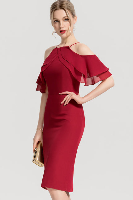 Robe Chic Cocktail Volants