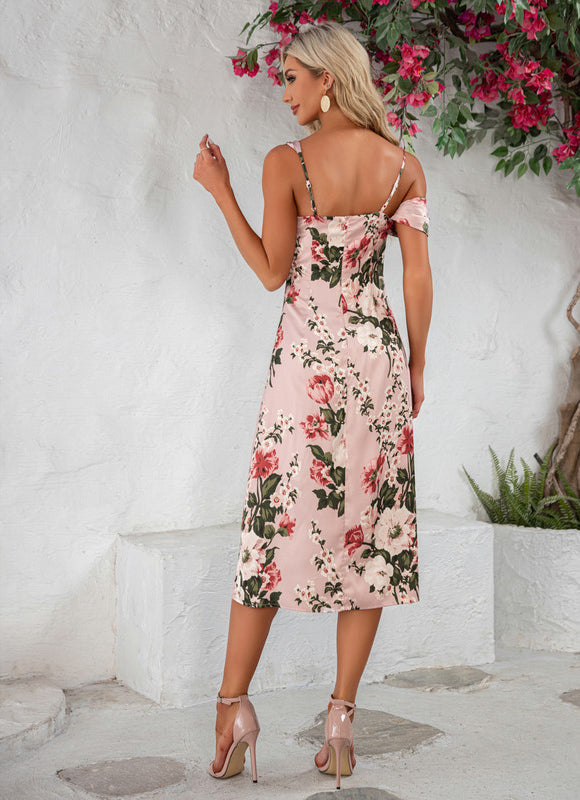 Robe Chic Satinée Florale - gallery 5