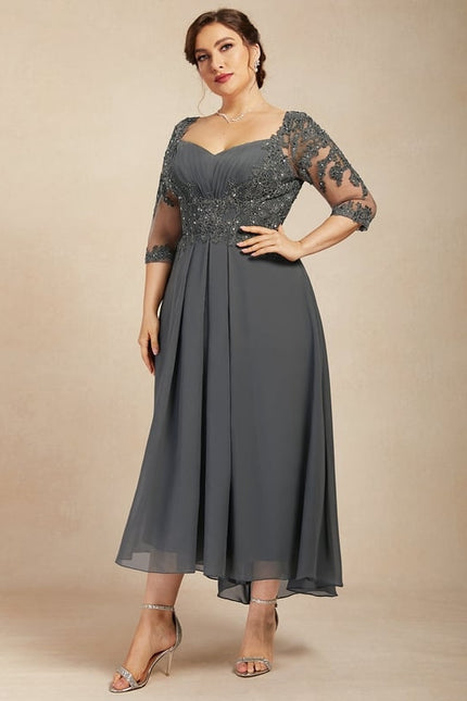 Robe Chic Élégance Plissée Perlée - gallery 8