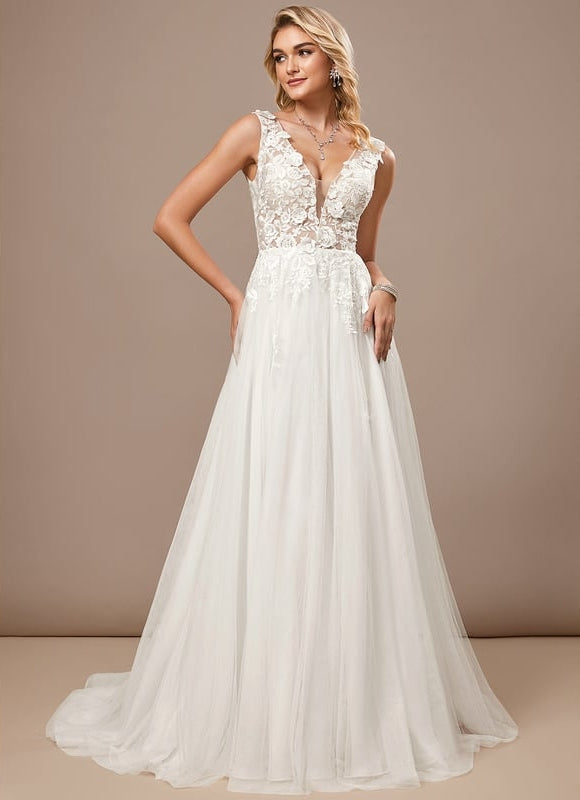 Robe Chic De Mariée Aérienne - gallery 4