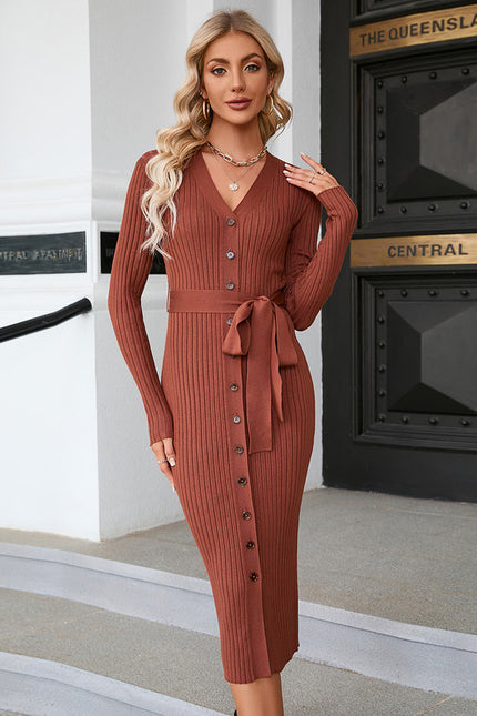 Robe Marron Chic - gallery 1