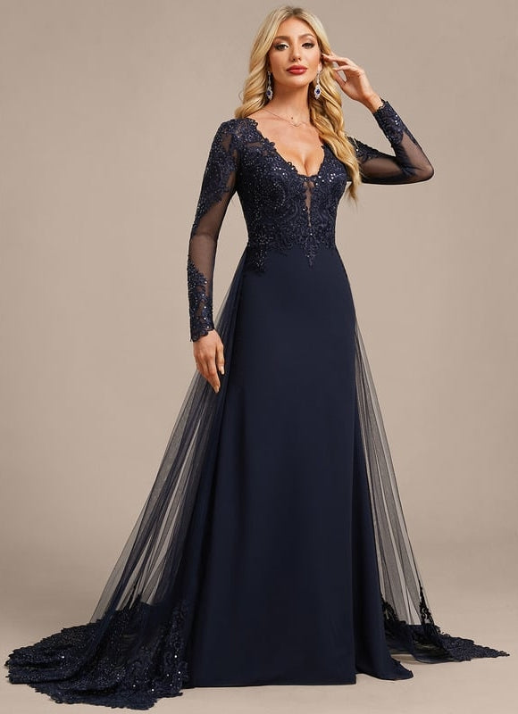 Robe Chic Élégante Marine - gallery 4