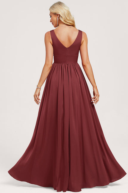 Robe Chic Bordeau Satinée - gallery 4