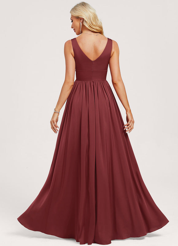 Robe Chic Bordeau Satinée - gallery 4