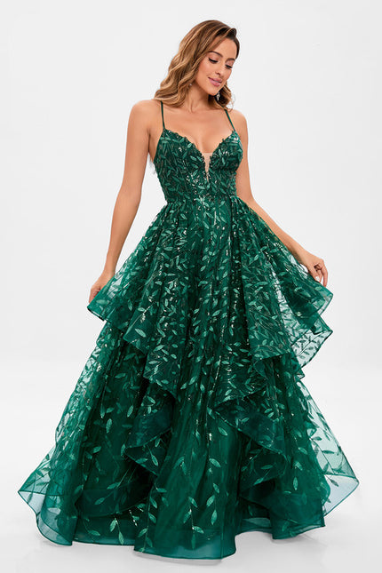 Robe Chic Émeraude Opulente - gallery 4