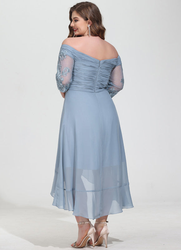 Robe Chic Asymétrique Éclatante - gallery 8