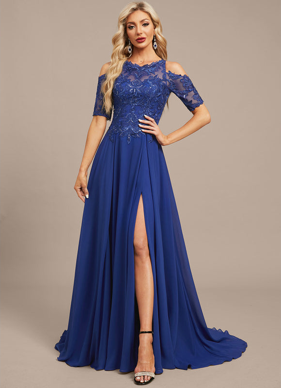 Robe Chic Bleue Éblouissante - gallery 2