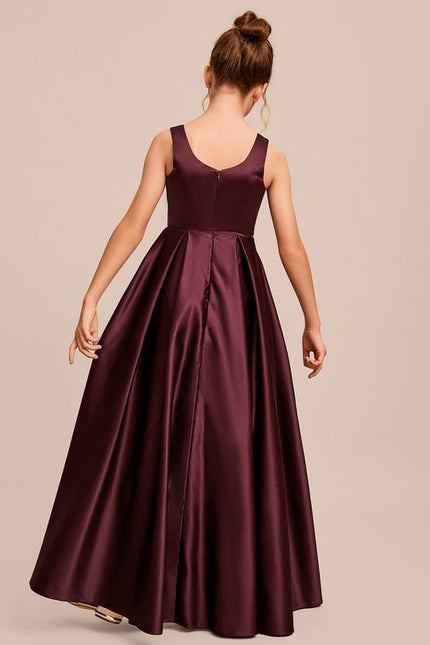 Robe Chic Bleu Satiné - gallery 8