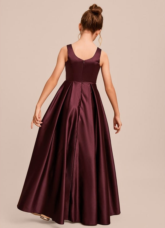 Robe Chic Bleu Satiné - gallery 8
