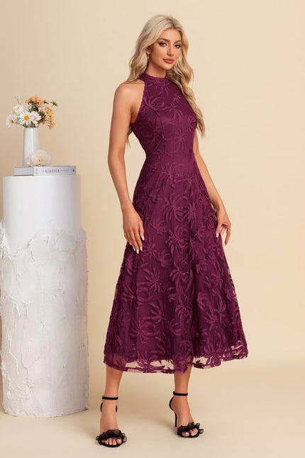 Robe Chic Mauve Florale - gallery 3