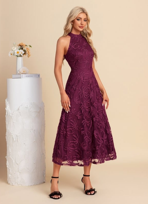 Robe Chic Mauve Florale - gallery 3