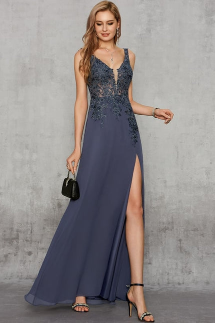 Robe Chic Longue Émeraude Élégante - gallery 2