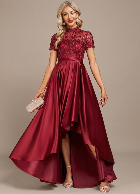 Robe Chic Satin Bordeaux Chic
