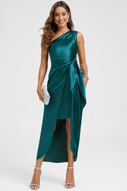 Robe Chic Satin Drapée - gallery 2