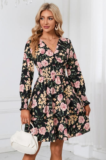 Robe Chic Fleurisson Noir