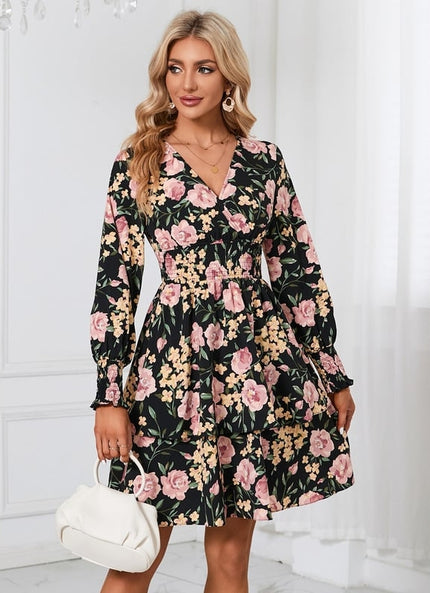 Robe Chic Fleurisson Noir