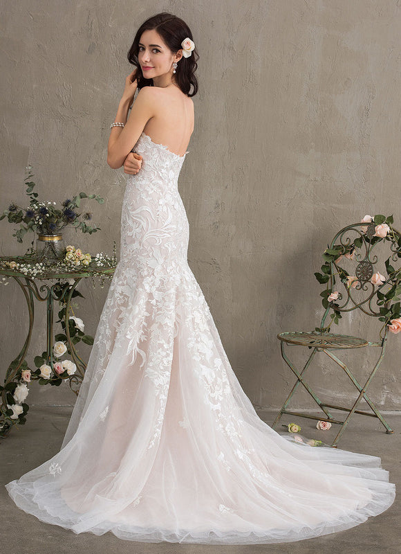 Robe Chic Blanche Sirène Col Cœur - gallery 6