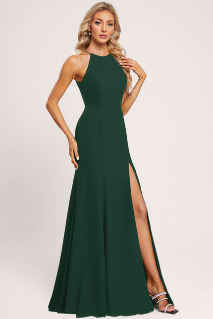 Robe Chic Satinée Beige - gallery 2